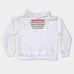 WARNING Crochet Addict Kids Hoodie